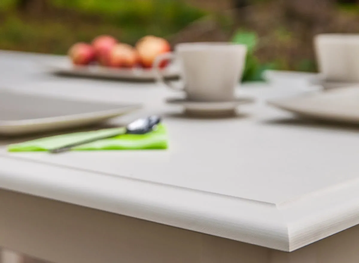 Stół sosnowy BELLUNO ELEGANTE rozkładany 93x(150-197) biały - PL022B