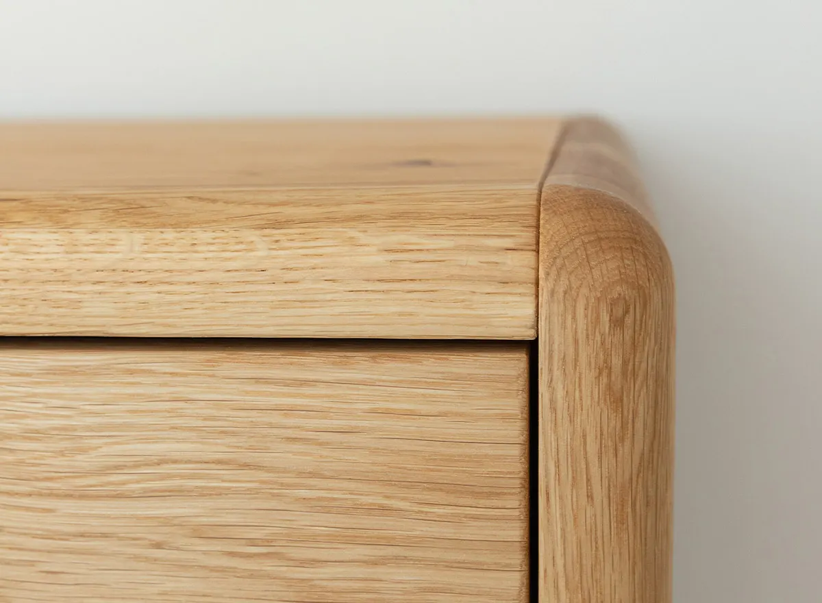 Komoda dębowa 2-drzwiowa z 1 szufladą RONDA Dębowy Sen dąb olejowany - ZIKOM1_1.2