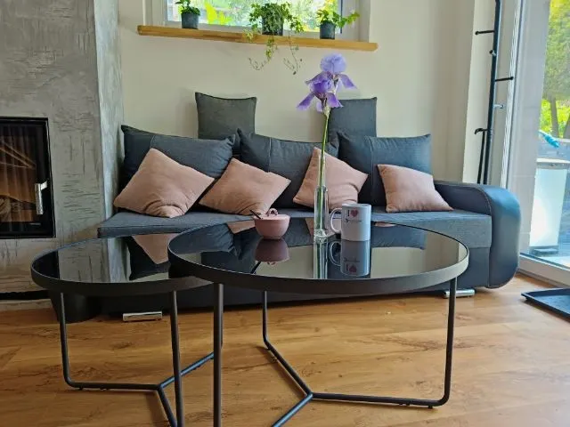 Ława ITALIA ZESTAW Czarne Szkło Hartowane/ Czarny SIGNAL - ITALIACC