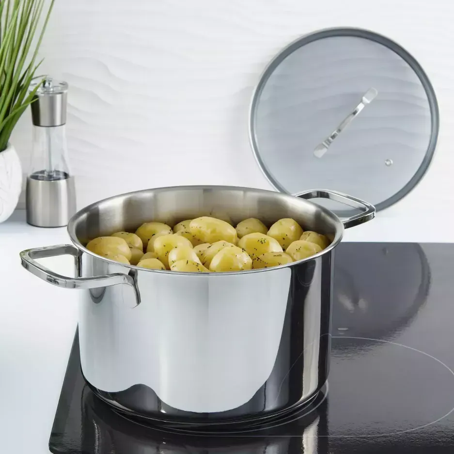 Garnek DINA z pokrywą HELIX 24 cm, 6,6 L srebrny — zdjęcie 7