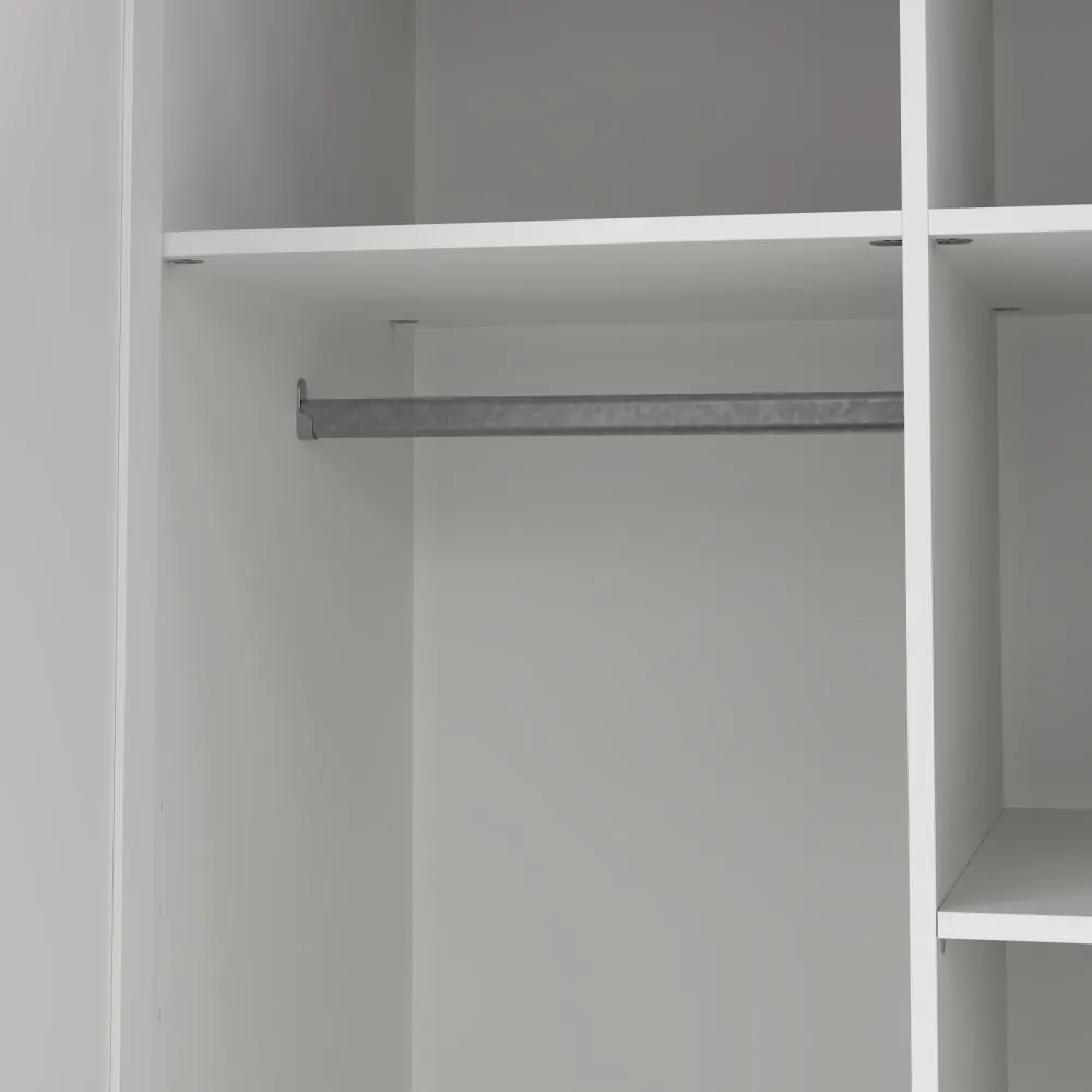 Szafa 2-drzwiowa BILLUND 99 cm biała - TV_680544949