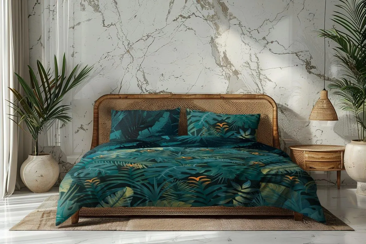 Pościel komplet NOBILE 020 160x200+2x70x80 satyna bawełaniana fotoprint wielokolorowy - FARO_31234