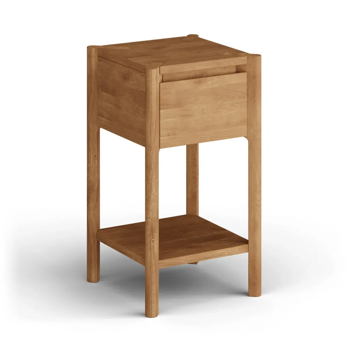 Stolik z szufladą niski dębowy CAMPI dąb olejowany