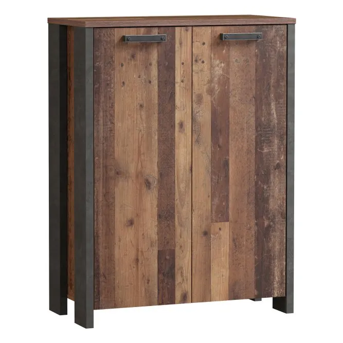 Szafka CLIF 2-drzwiowa  - old wood vintage, beton