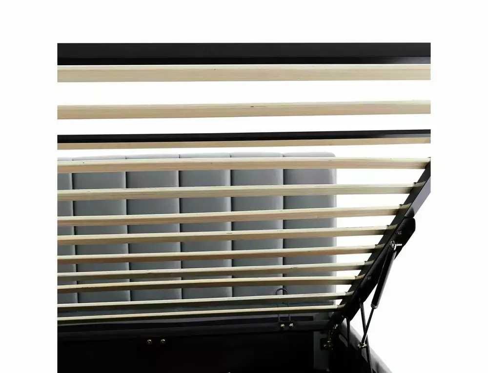 Łóżko z pojemnikiem MONTREAL VELVET 90x200 podnośnik gazowy Tap.192 szary - MONTREALV90SZ