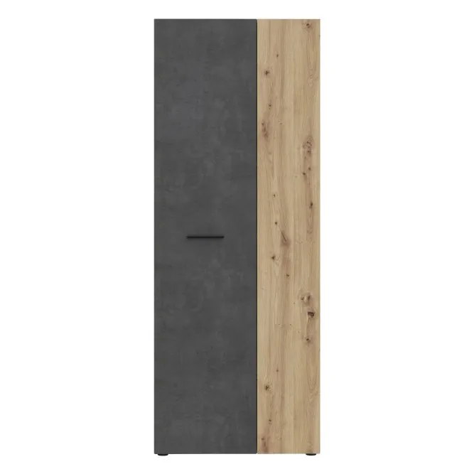 Szafa na buty NET306 z 5 półkami 70 cm Dąb Artisan beton - MS263-C752