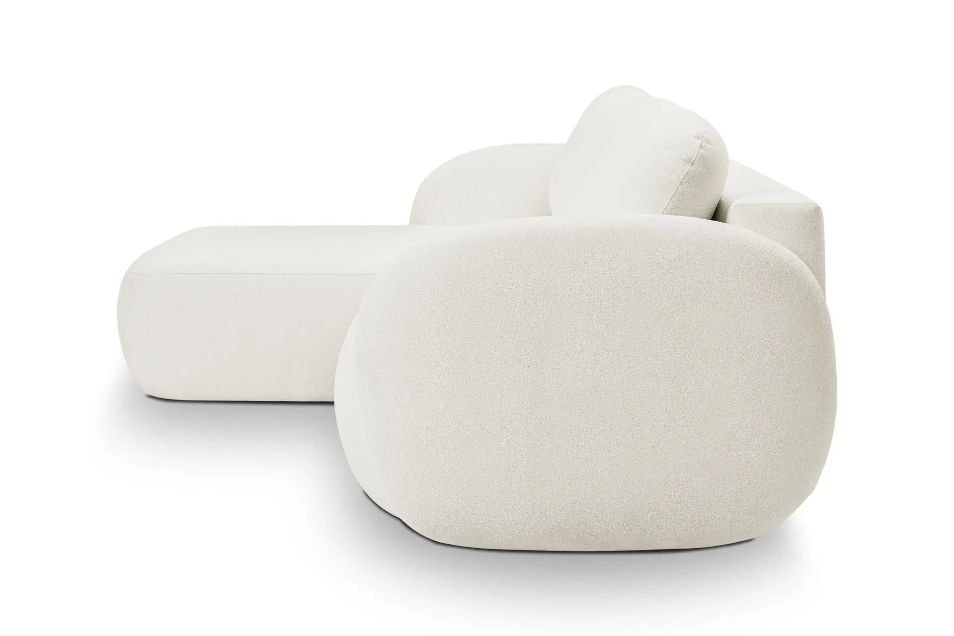 Narożnik rozkładany z pojemnikiem OLIO SICURIO 248 cm lewostronny kremowy - OLIO_NAR_SICURIO60_L