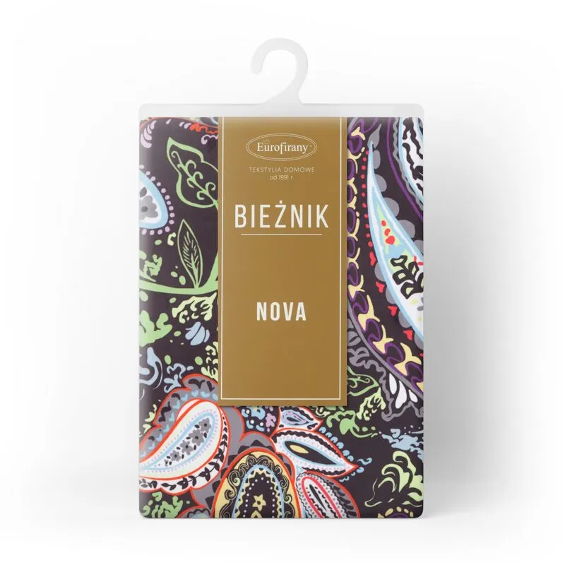 OBRUS ADINA 35X180 CM CZARNY - EU_360231