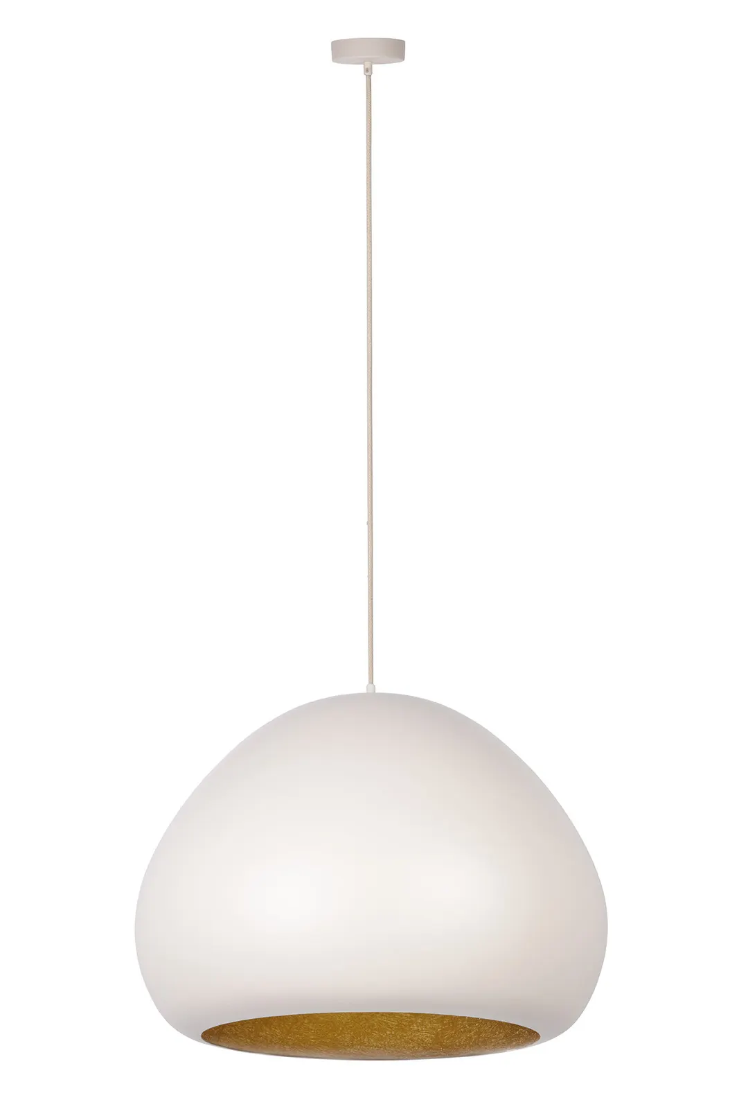 Lampa wisząca LAVA beżowo-złota