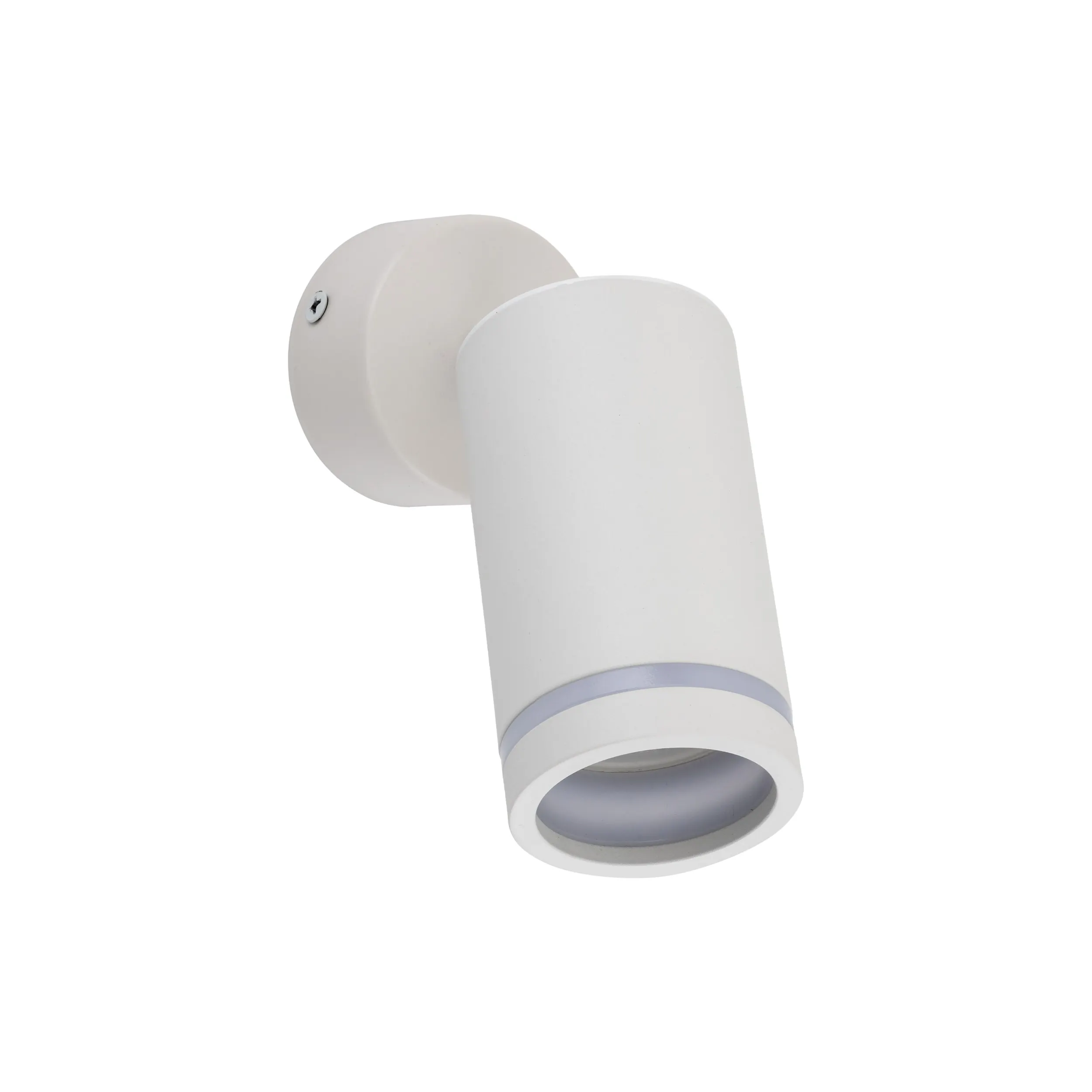 Lampka JET biała regulowana z świecącym pierścieniem 15x13x5cm - TK_6911