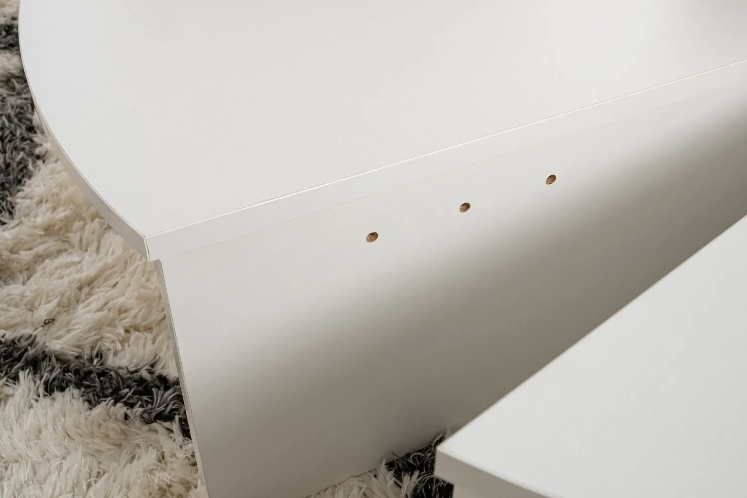 Stolik kawowy 2-elementowy ORION 90x90 cm biały - ASI_241NRD1217