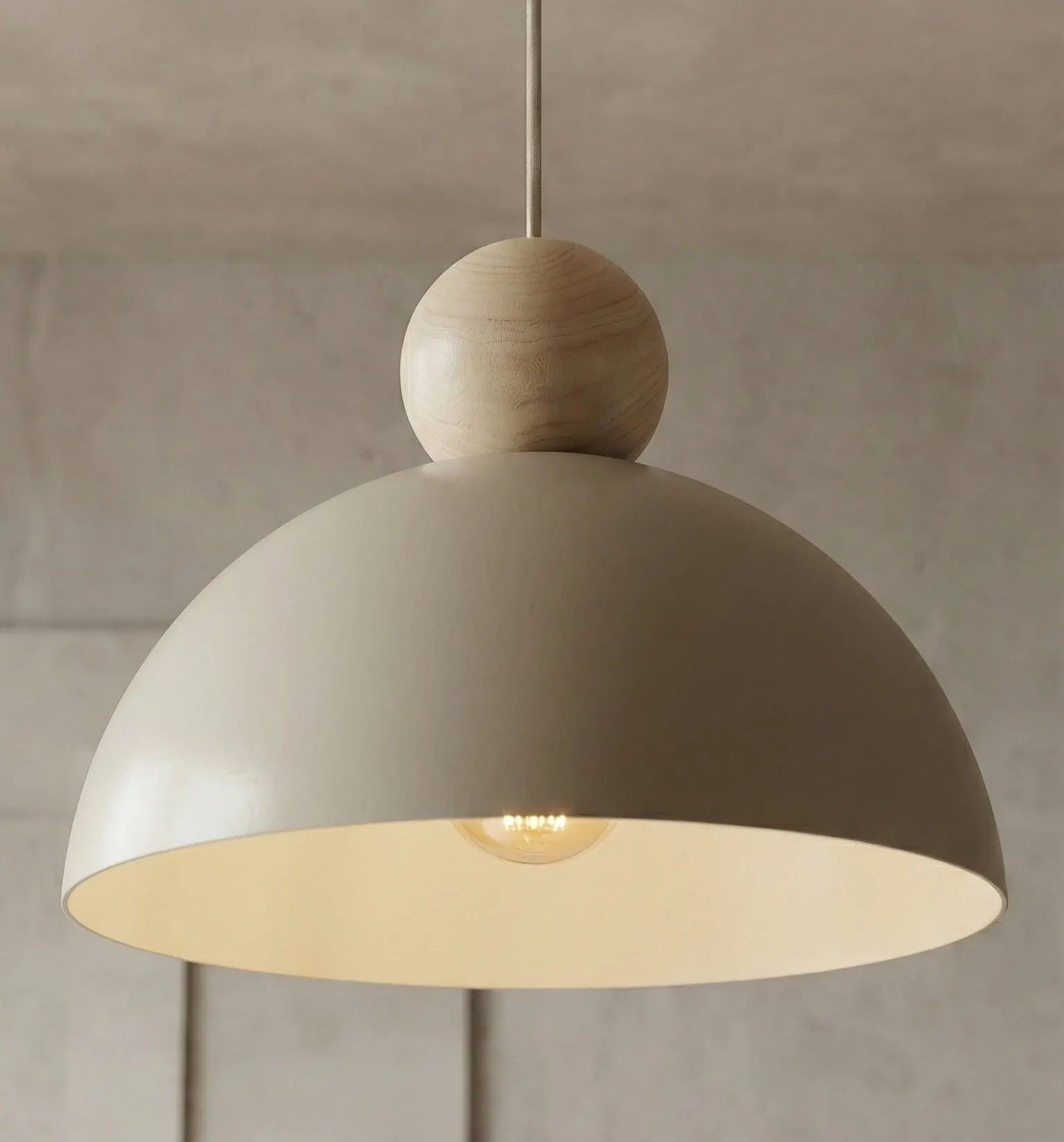 Lampa wisząca KAKI 1M beżowy naturalny - 1678/1M