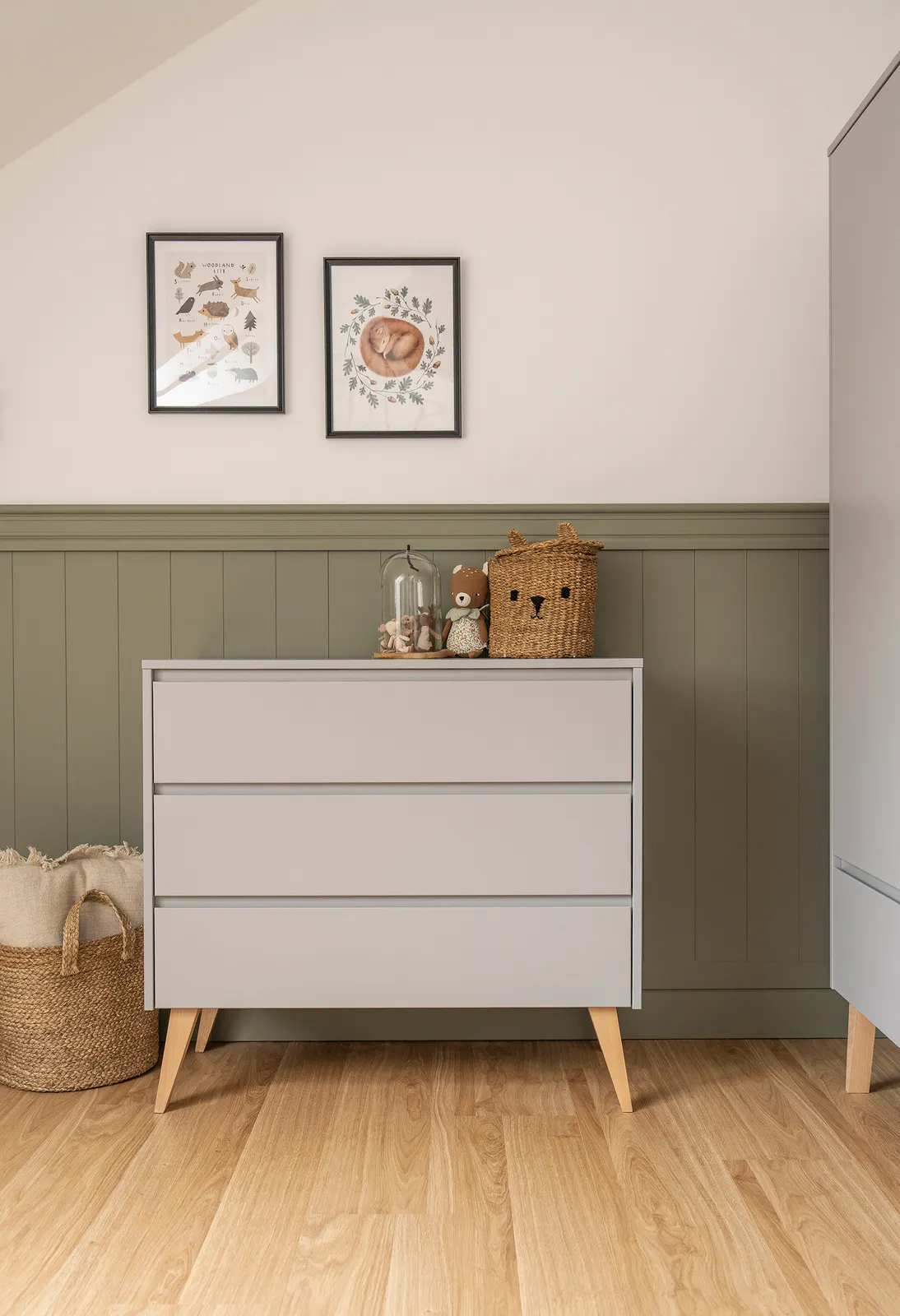 Komoda z szufladami SWING 100 cm szara - PIN_034-023-197