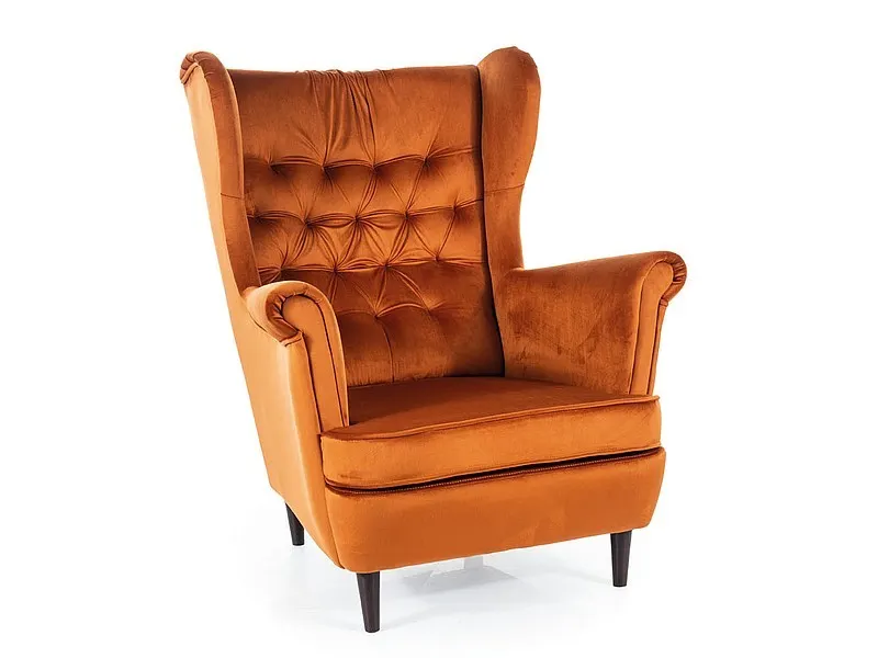 Fotel HARRY VELVET Bluvel 4215 cynamonowy wenge Signal Fotel HARRY VELVET Bluvel 4215 cynamonowy wenge Signal
