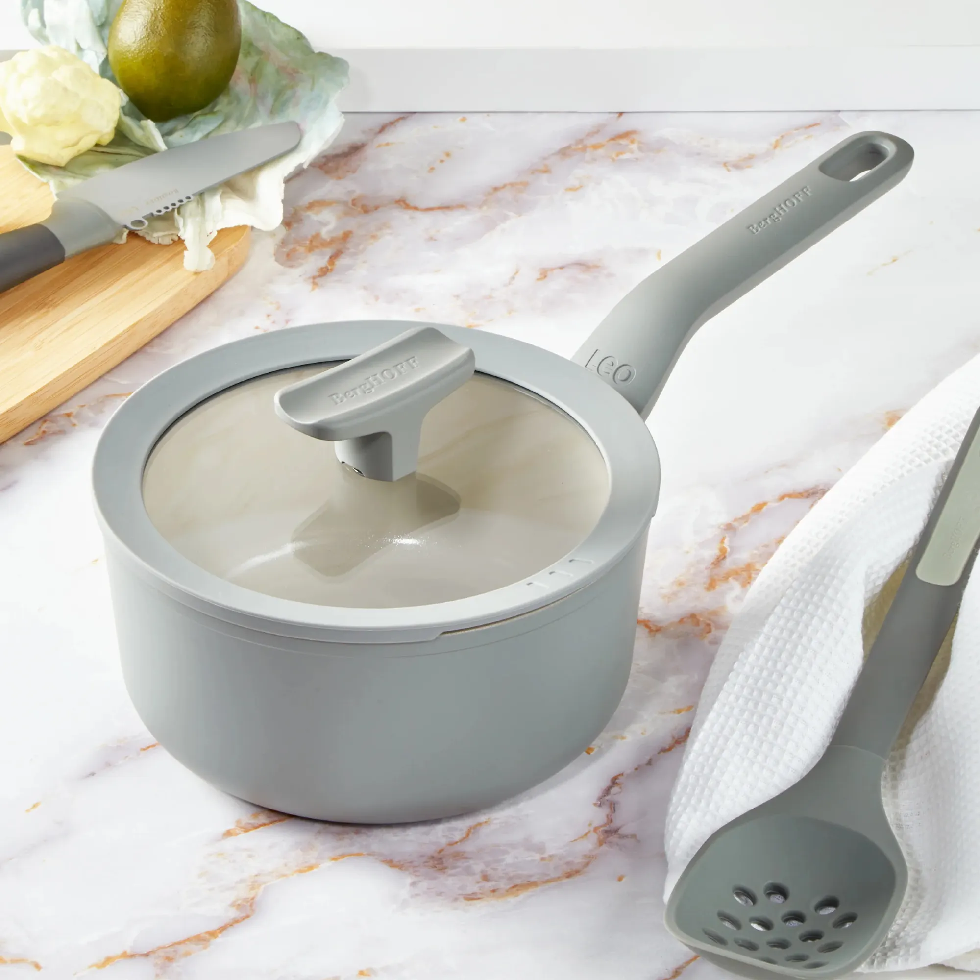 garnek, pokrywa, szary, konstrukcja, kuchnia