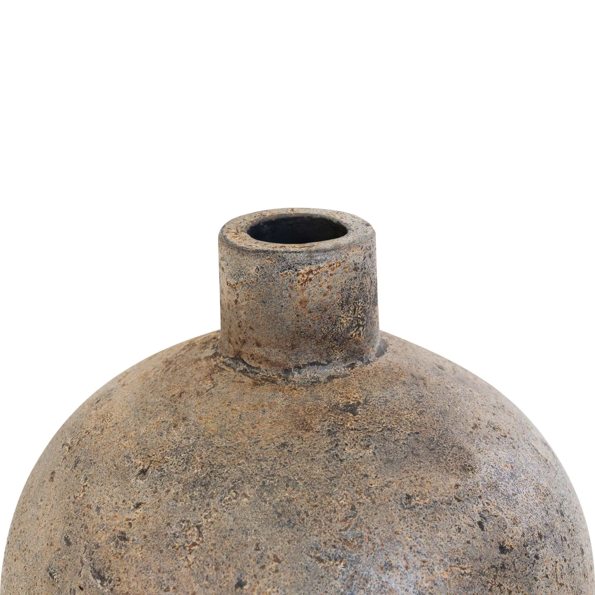 Wazon dekoracyjny terakota CORWO fi32x60 cm efekt kamienia brązowy - 9001500