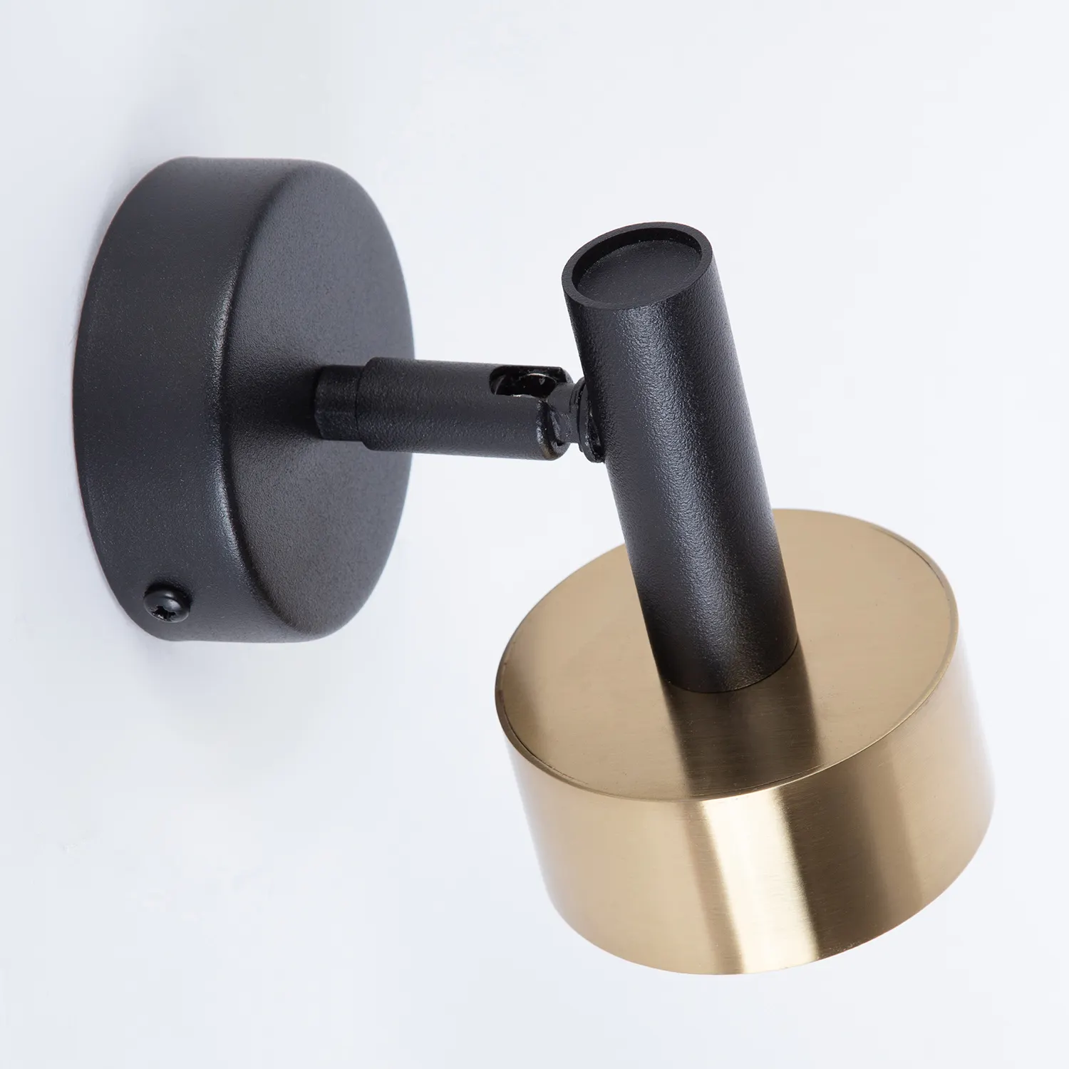 Kinkiet stalowy STAMP czarny złoty szczotkowany - SI_41248