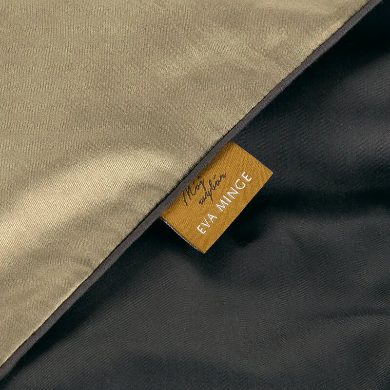 POŚCIEL H 220 X 200 CM BEŻOWY CZARNY - EU_440328