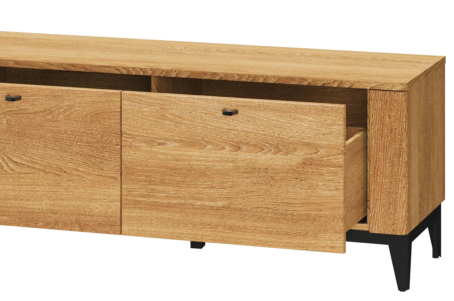 Szafka TV z 3 szufladami PORTO 25 - dąb złoty - TH-100-1611