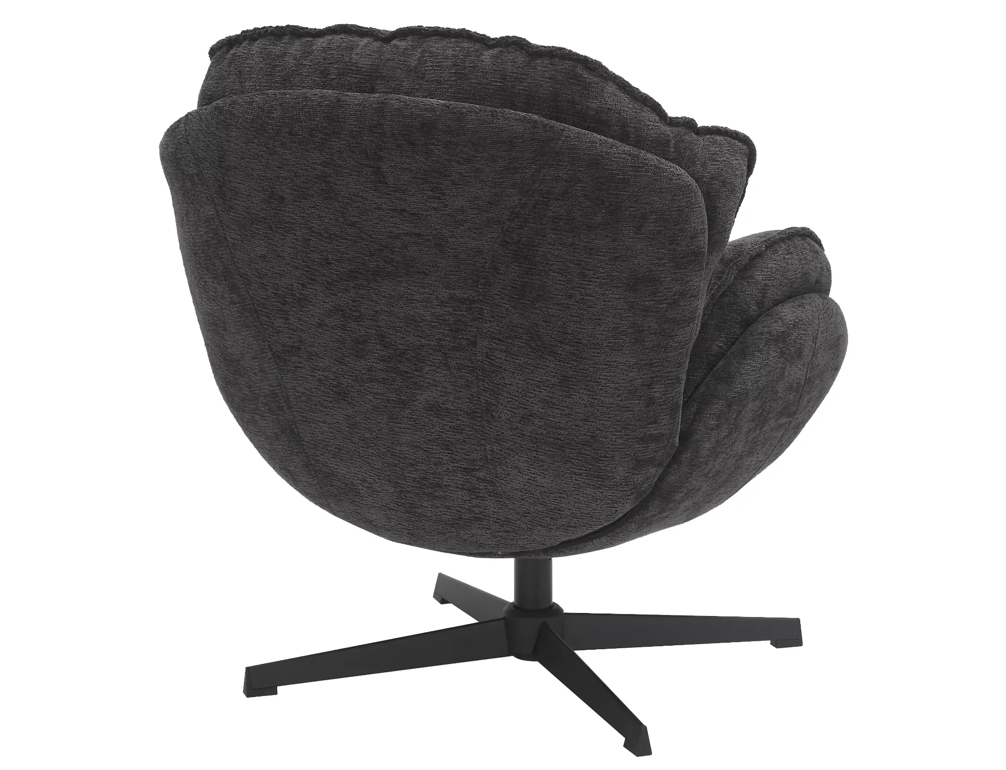 Fotel obrotowy BETTY czarny/czarna podstawa - BETTYC