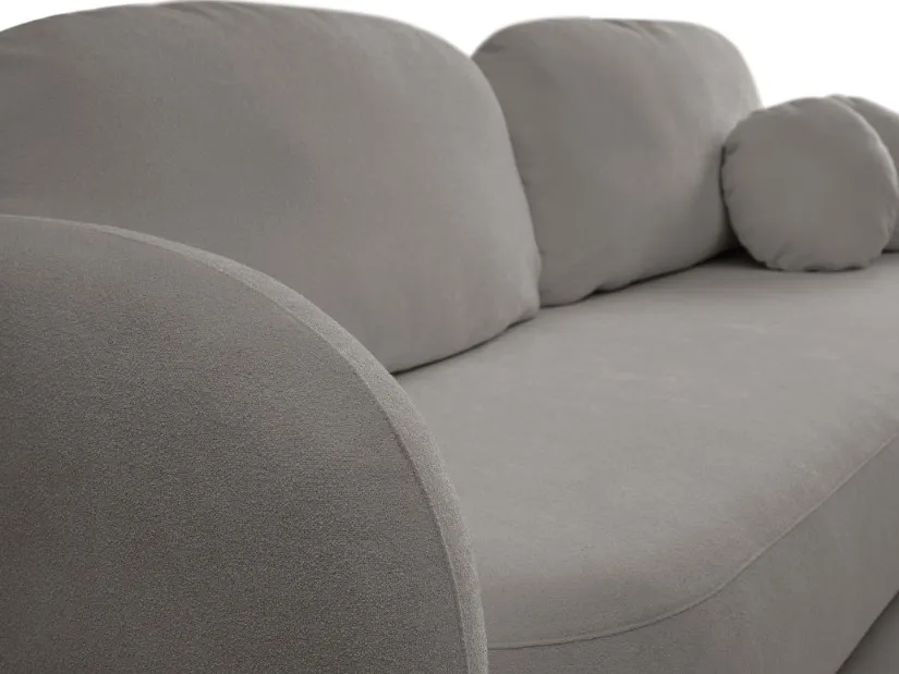 Sofa rozkładana z pojemnikiem OLIO SICURIO 238 cm ciemnoszara — zdjęcie 7