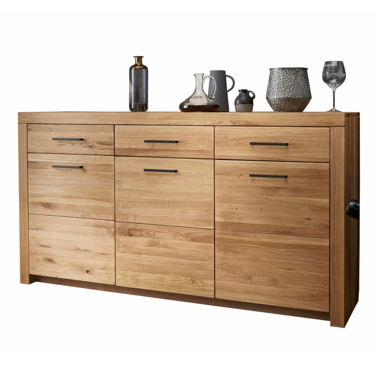 Komoda dębowa DOVE 3-drzwiowa z 3 zufladami 170x92 Komoda dębowa DOVE 3-drzwiowa z 3 zufladami 170x92