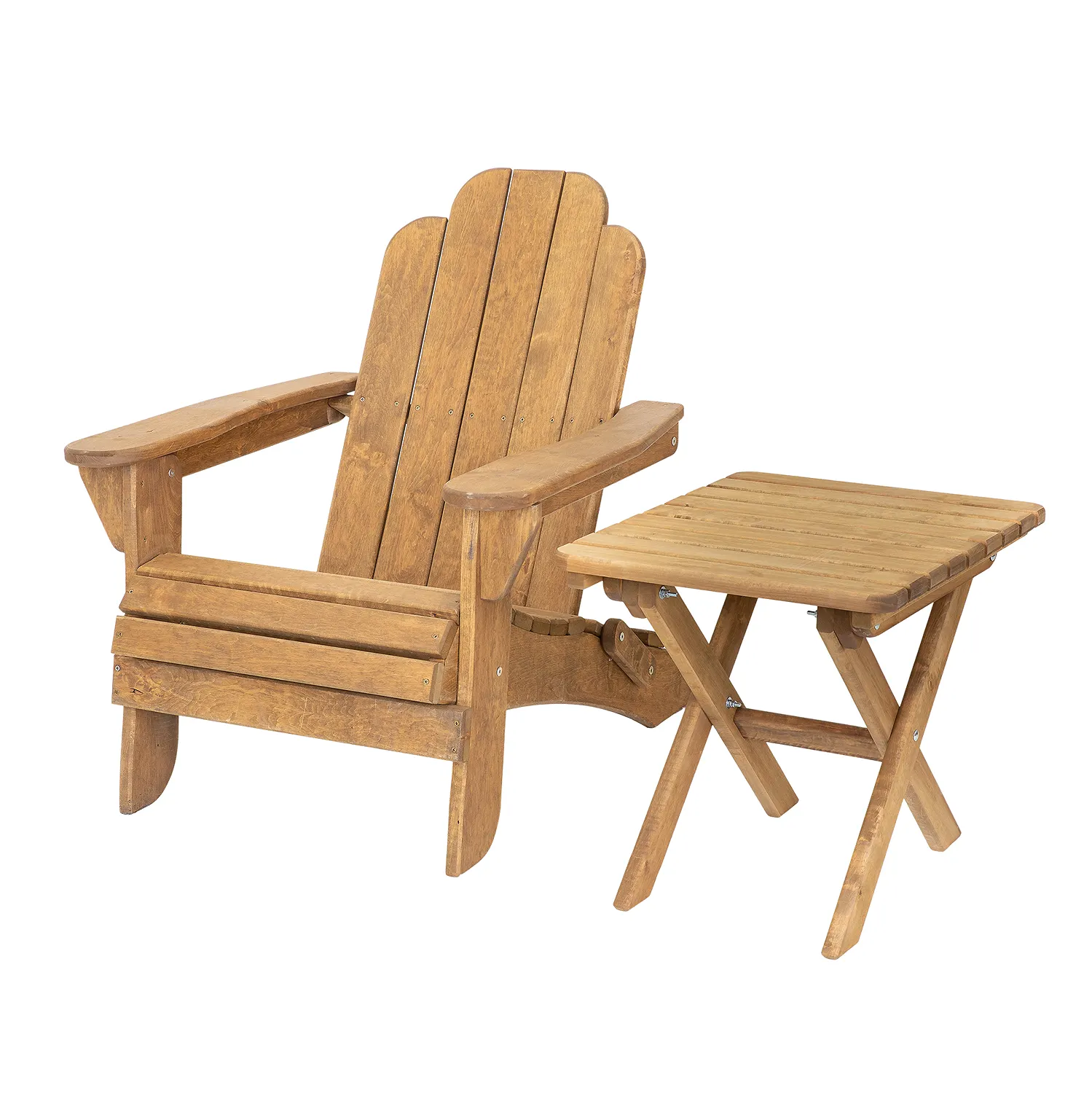 Fotel ogrodowy drewniany TEKSAS olcha kolor dąb - DR_MO119_FOTEL