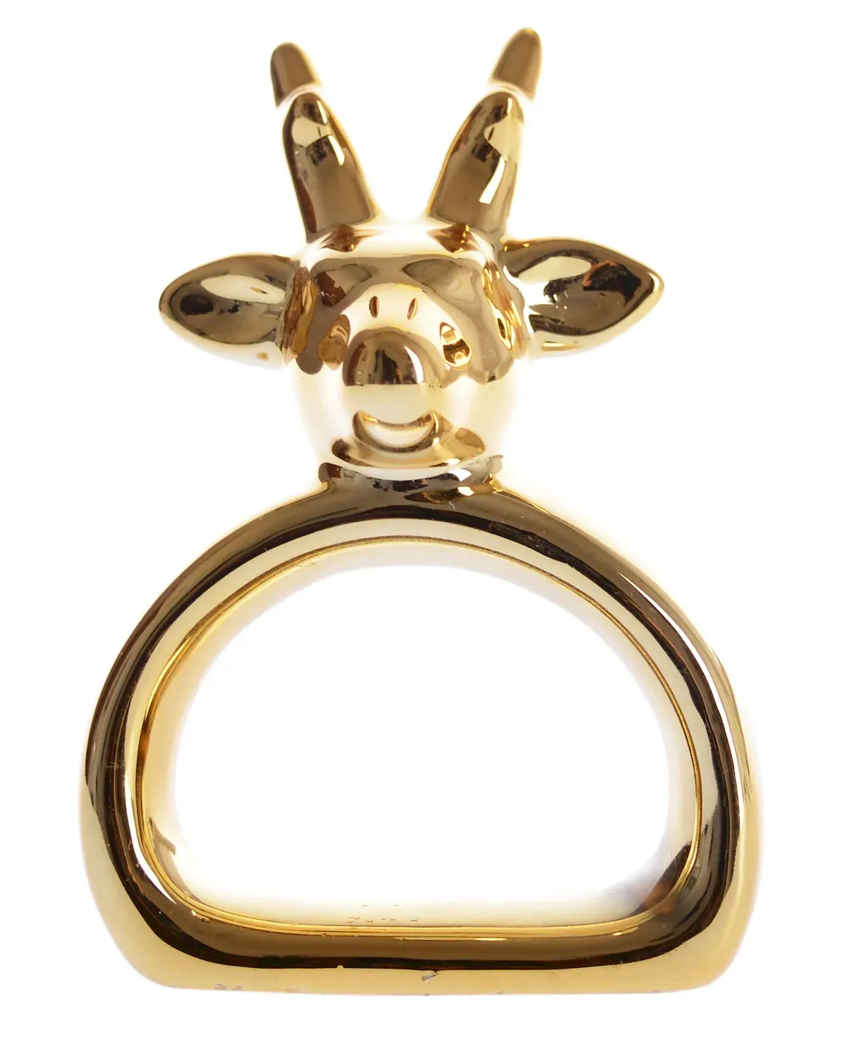 Serwetnik OBRĄCZKA ZŁOTA GŁOWA RENIFERA