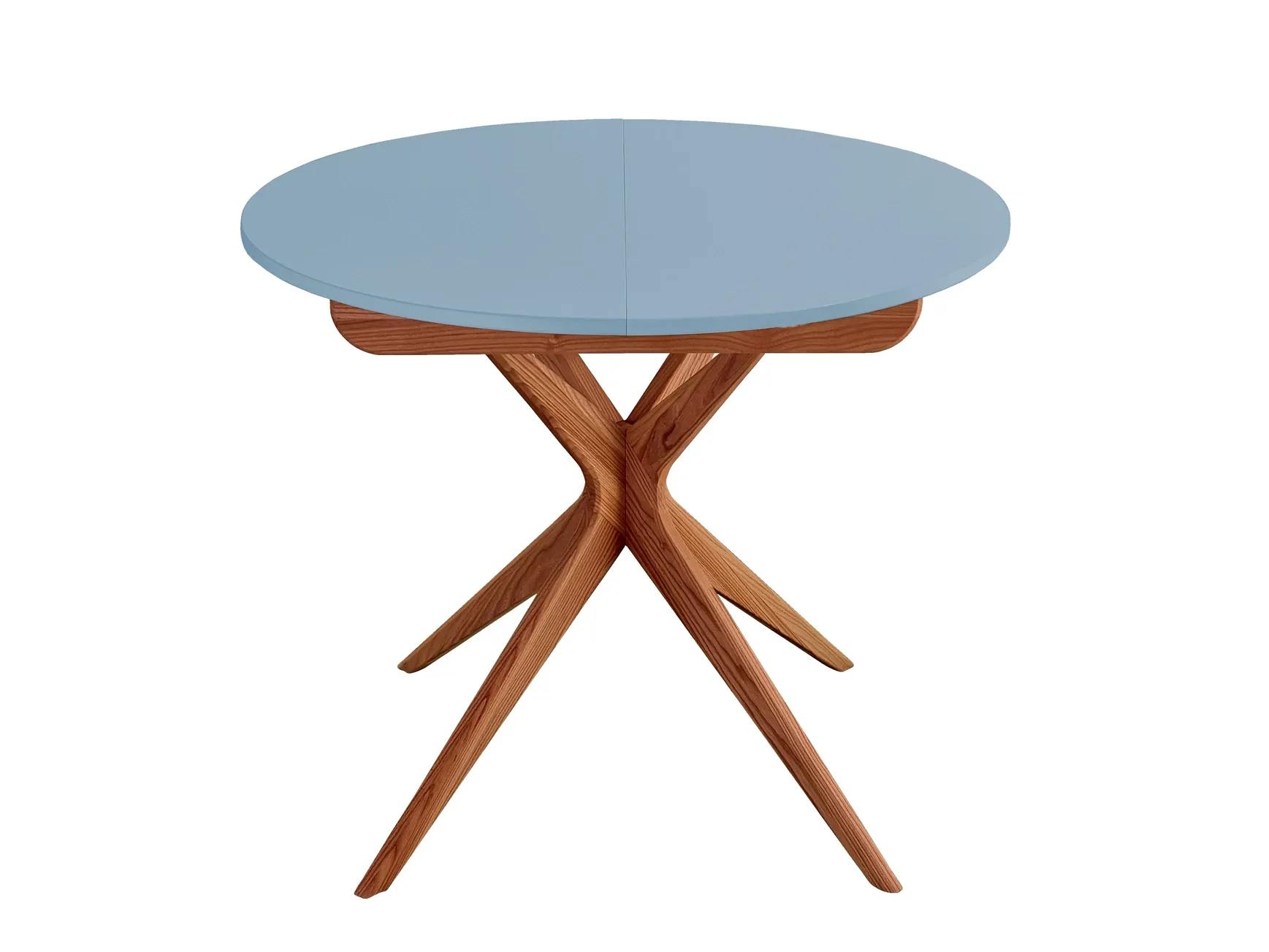 Rozsuwany okrągły stół JUBI 90cm dąb niebieski - NRGBTJ_OAK_13E