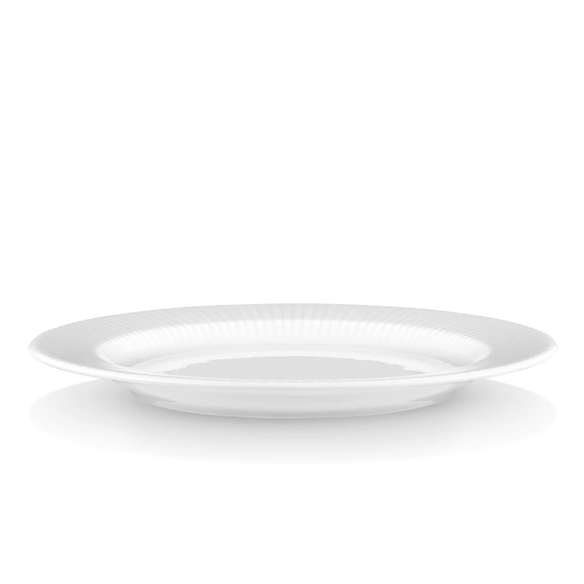 image talerz, porcelanowy, biały, okrągły, wzór żłobiony