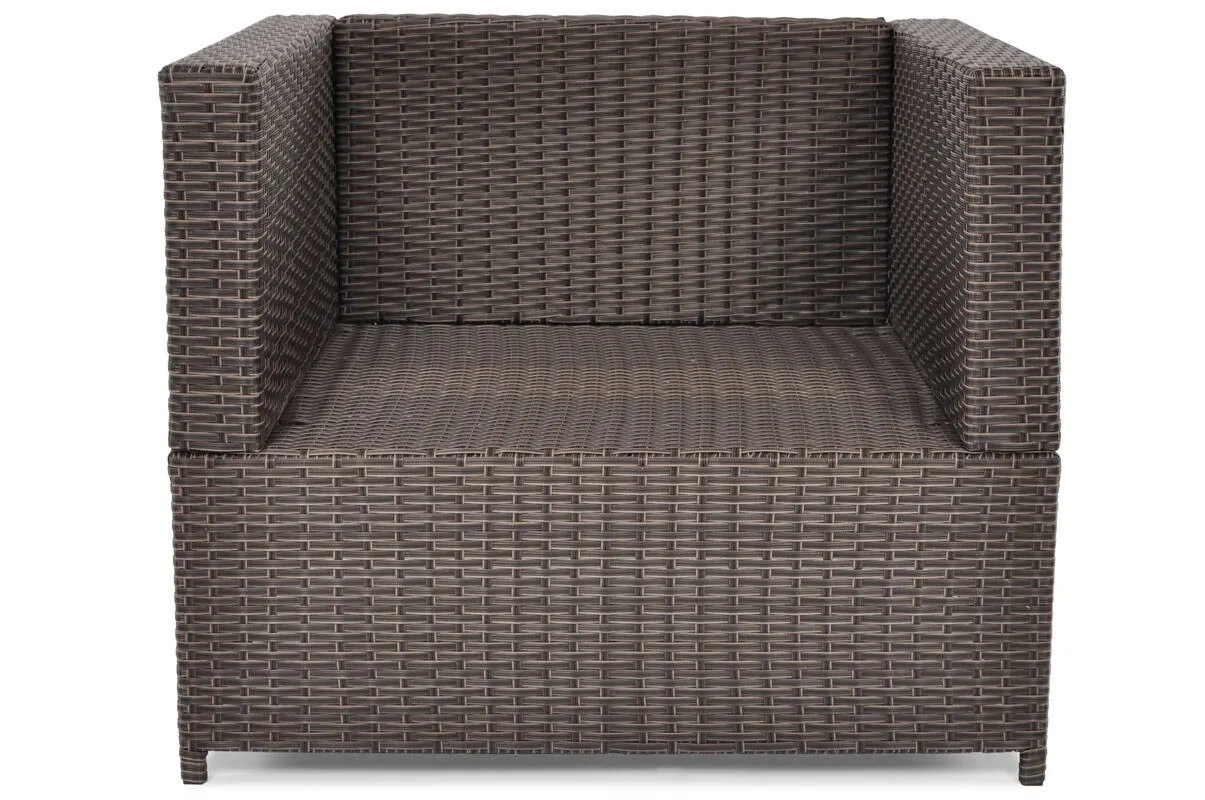 Zestaw ogrodowy wypoczynkowy MALAGA COMFORT MAX 5-os technorattan brązowy - FE5906948125490