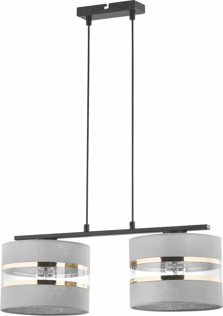 Lampa wisząca SARA 2 szaro-złota Lampa wisząca SARA 2 szaro-złota