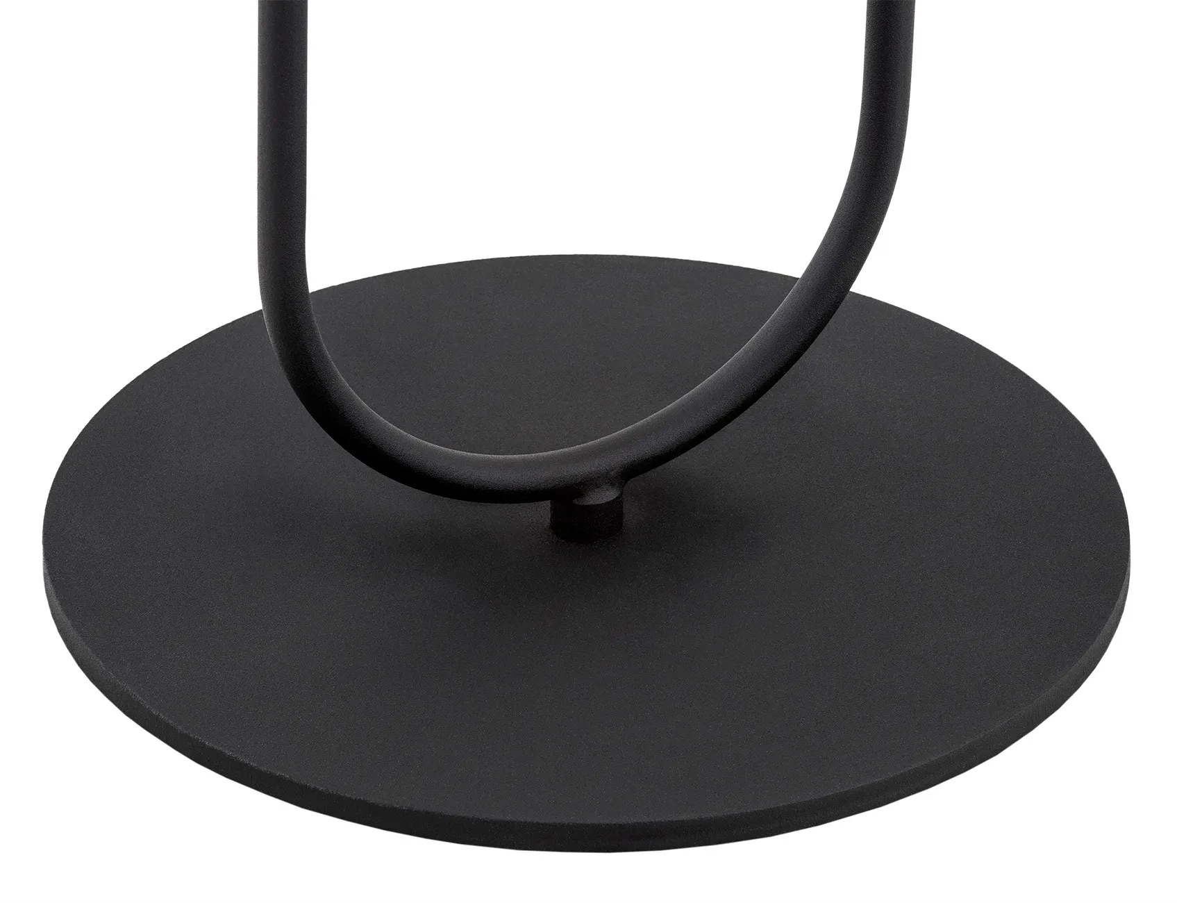 Lampa stojąca SALERNO metalowa czarna mosiądz białe okrągłe klosze 113x15cm - 8038