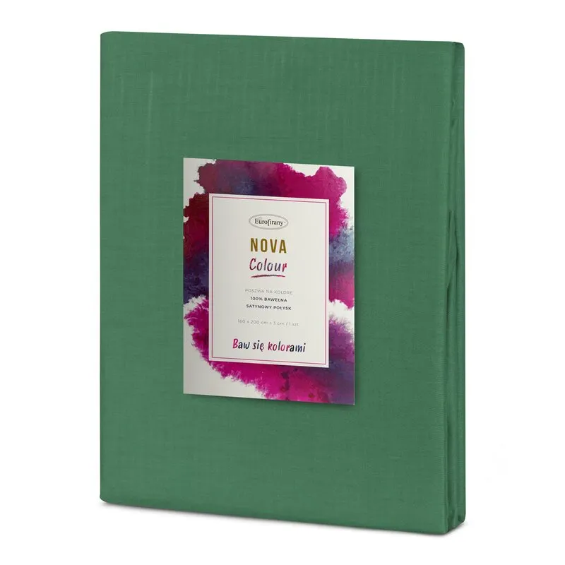 POSZEWKA NOVA COLOUR 160X200 CM BUTELKOWY ZIELONY - EU_372650