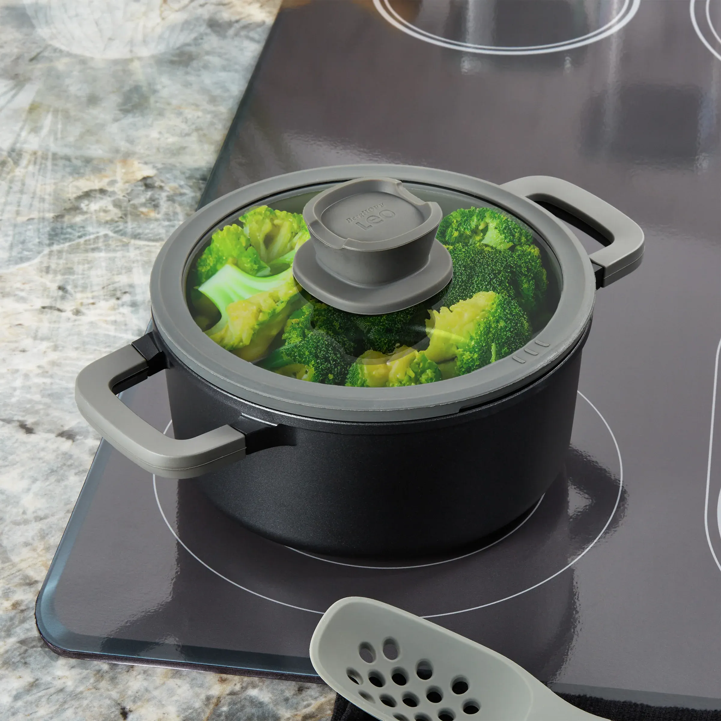 Zestaw garnków LEO (5-elementów) non-stick Stone+ — zdjęcie 8