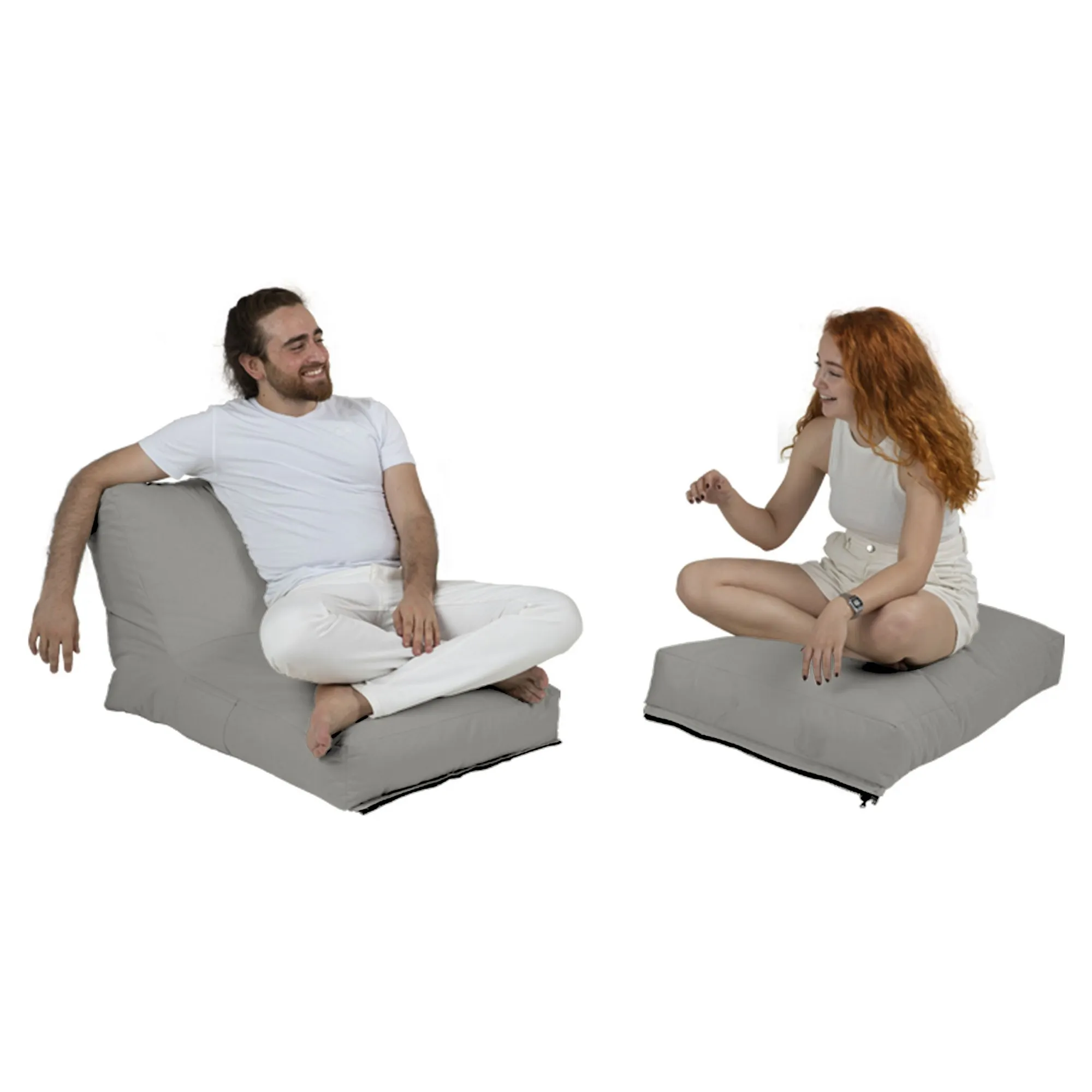 Pufa ogrodowa poducha SIESTA BED szary - ASI_248FRN1209