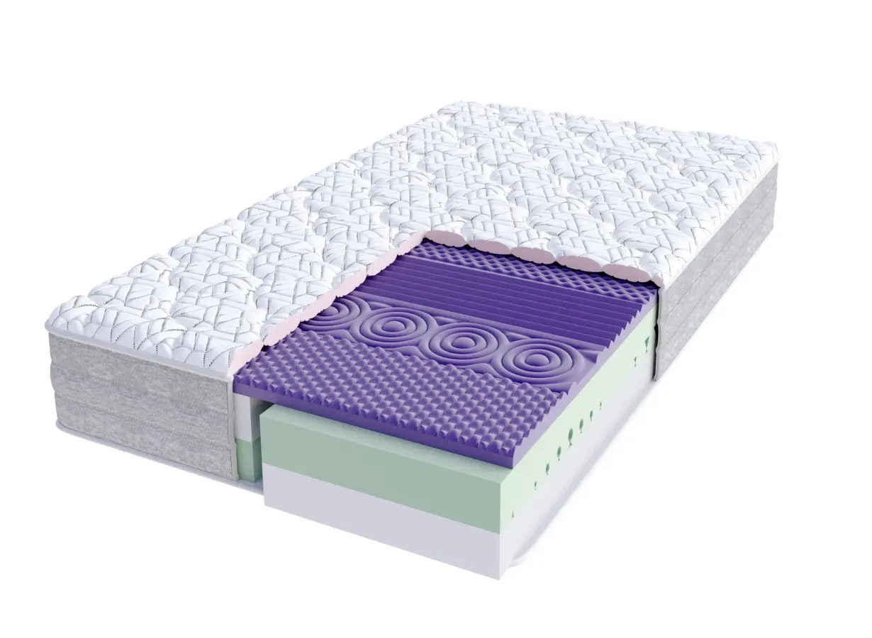 Materac piankowy AVELLINO pianka HR30, pianka HR44 - 140x200x28- H3 średnio twardy — zdjęcie 4