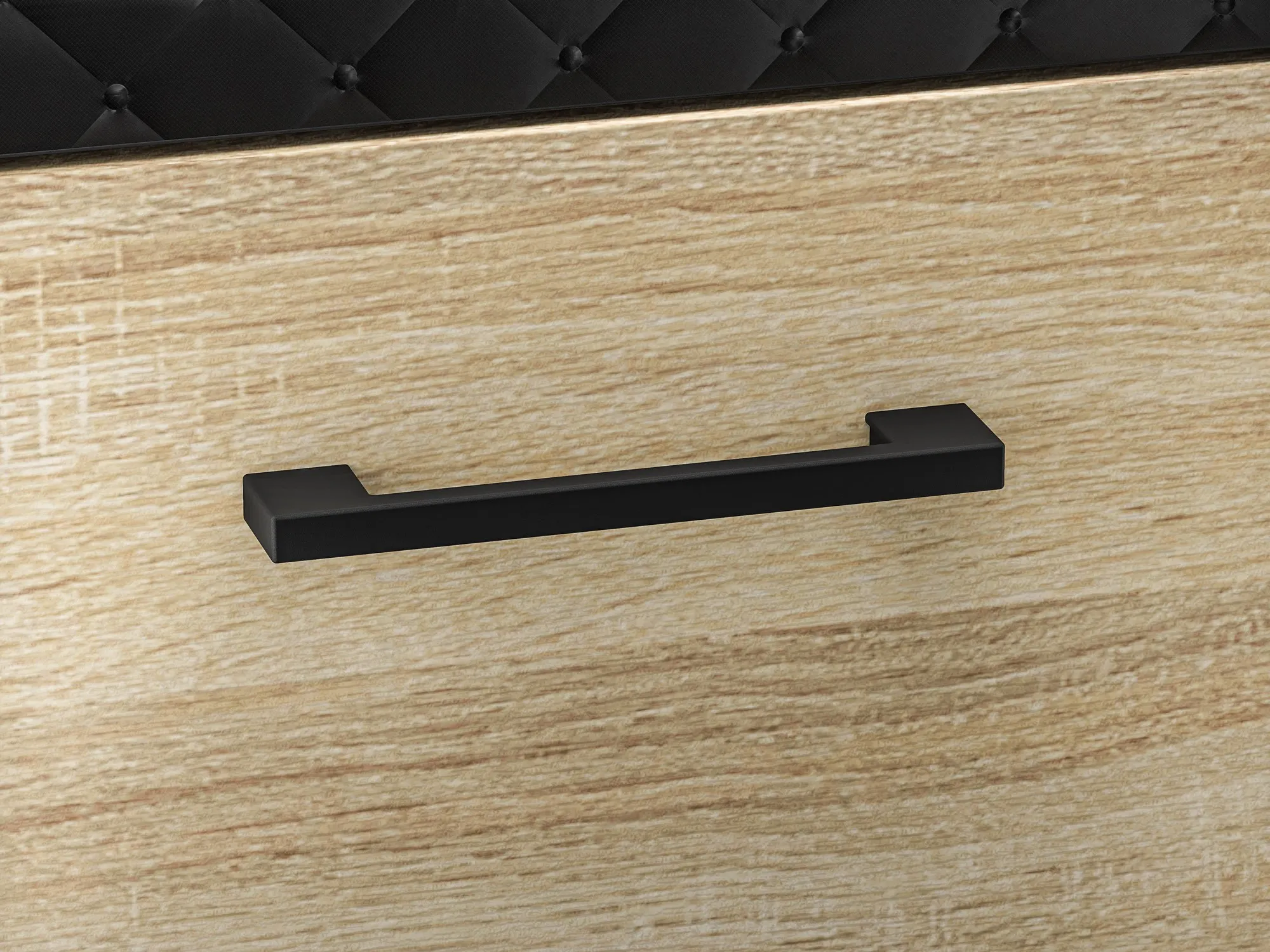 Szafka na buty 1-drzwiowa z tapicerowanym siedziskiem CARO 07 Sonoma jasna 48x105x34 - 1CARO07-001