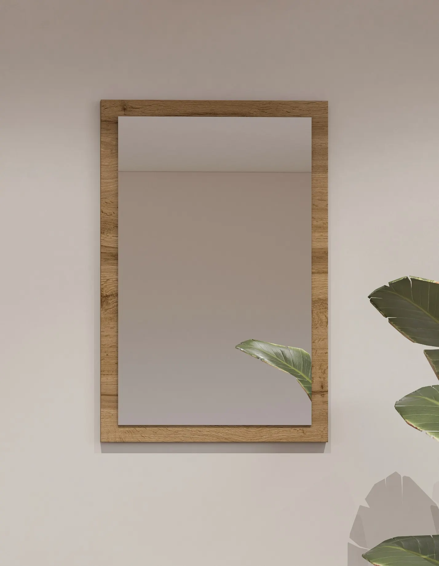 Lustro w ramie CROSS 40x60 dąb wotan — zdjęcie 3