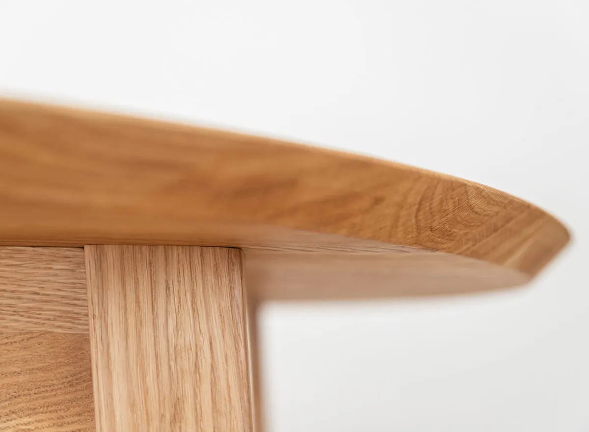 Stół dębowy ORBETELLO okrągły 110 cm - dąb olejowany - KULS110