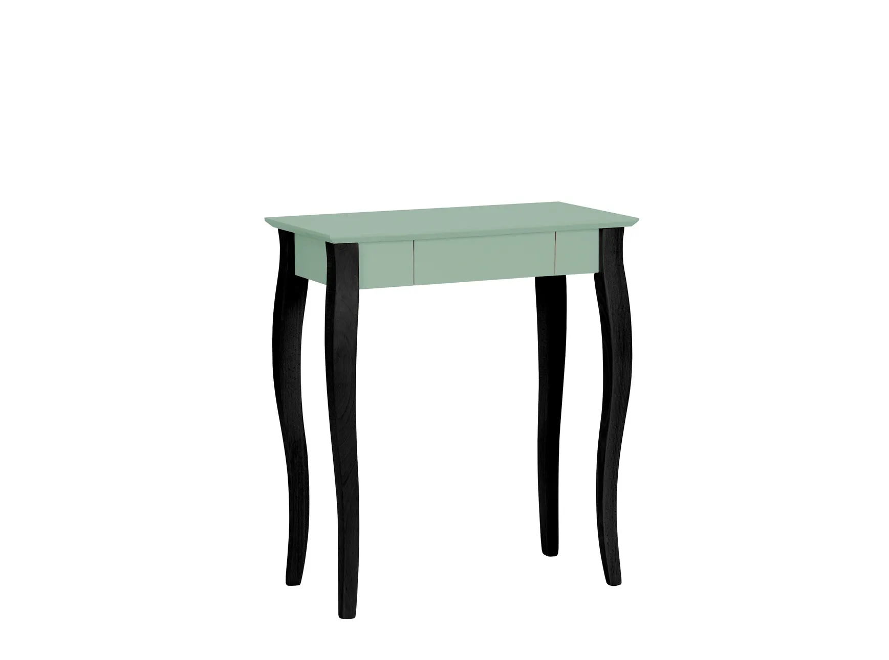 Biurko z szufladą LILLO 65x40 szałwiowe blat/czarne drewniane nogi Meble, Tabela, Biurko, Stół do jadalni