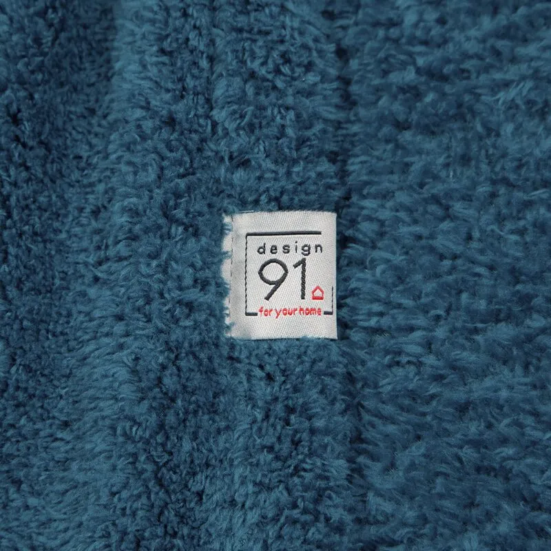 Miękki polarowy koc D91 LORI 170 X 210 cm Turkusowy - EU_452287