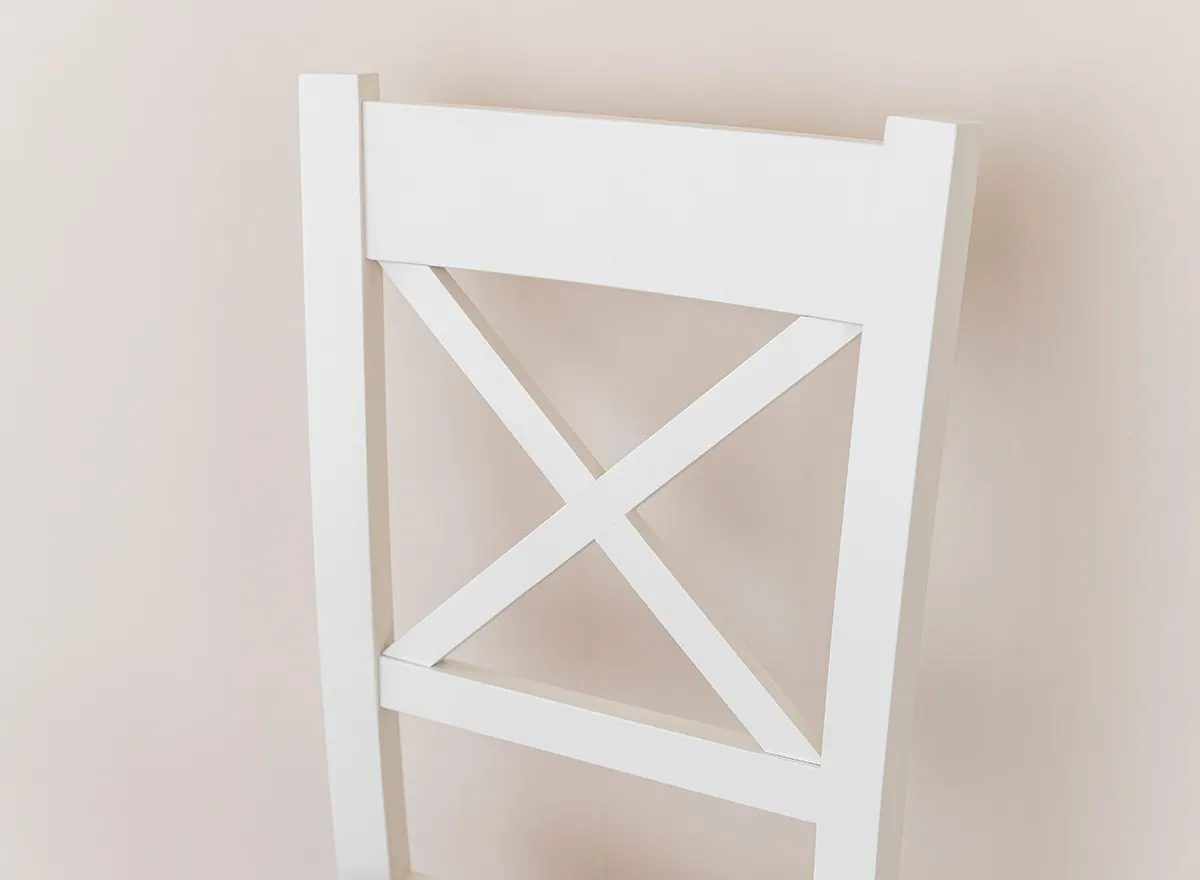 Krzesło BELLUNO ELEGANTE 22 z siedziskiem białym - DRMKT22/36SB