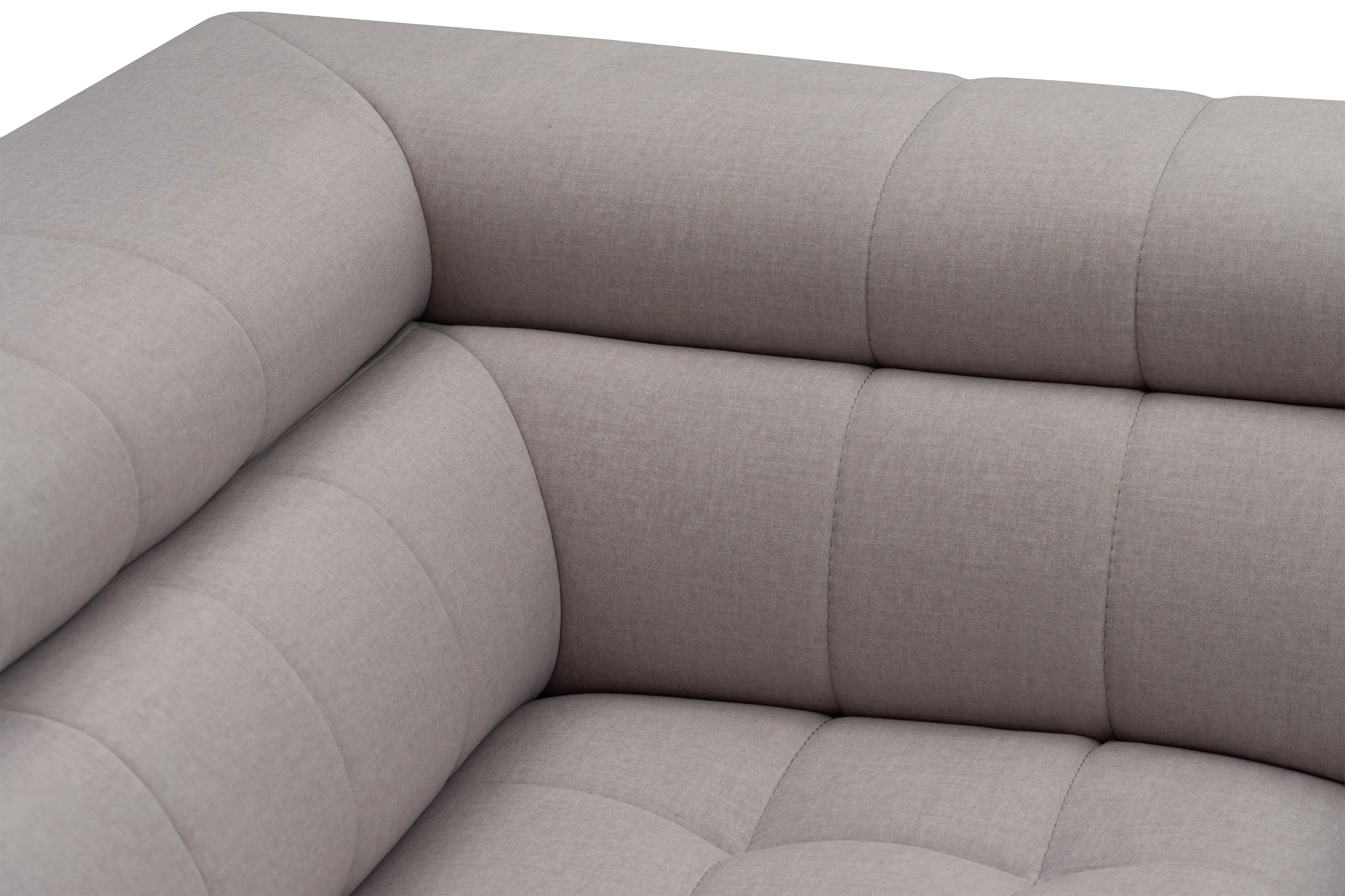 Narożnik lewostronny VALORIS L regulowane zagłówki i podłokietniki tkanina Maya 01 beżowy - B_162434