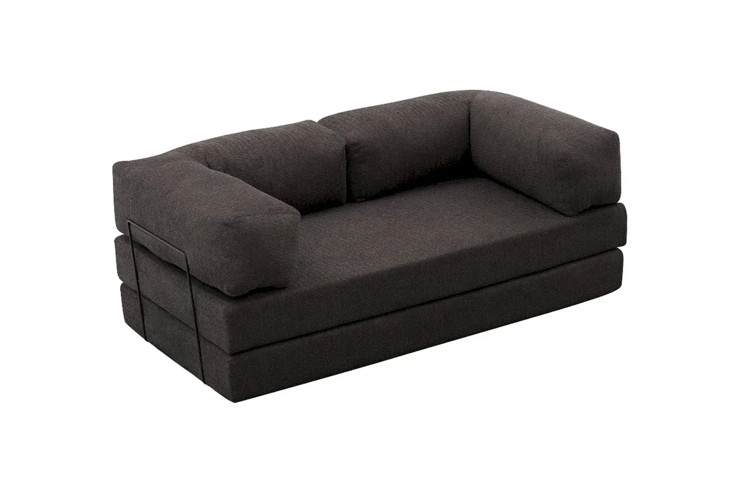 Sofa 3-osobowa rozkładana COMFORT-antracytowa
