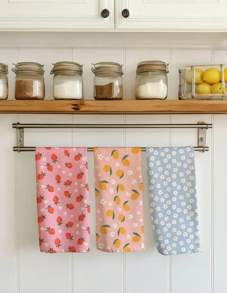 Ścierka zestaw 3 szt. KUKE 025 cytryni i truskawki 40x60 wielokolorowy - FARO_30813