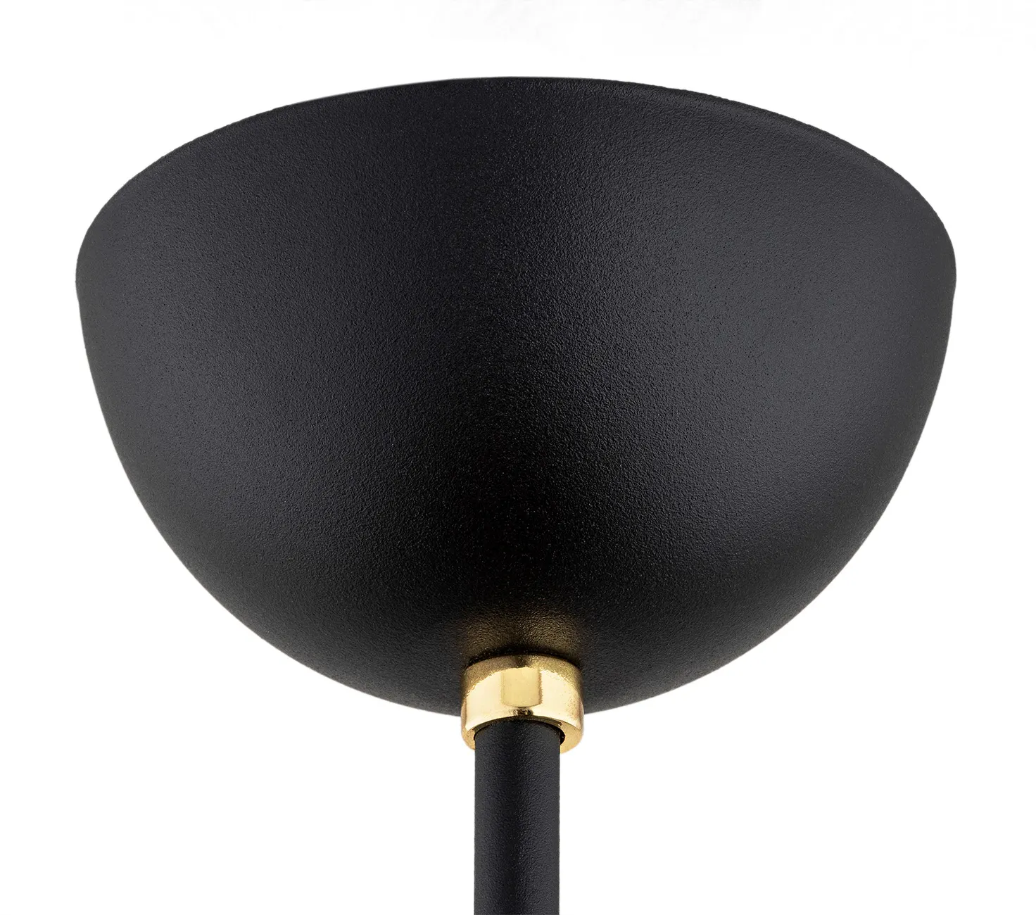 Żyrandol AVILA PLUS metalowy czarny mosiądz opal 46x45cm - 6144