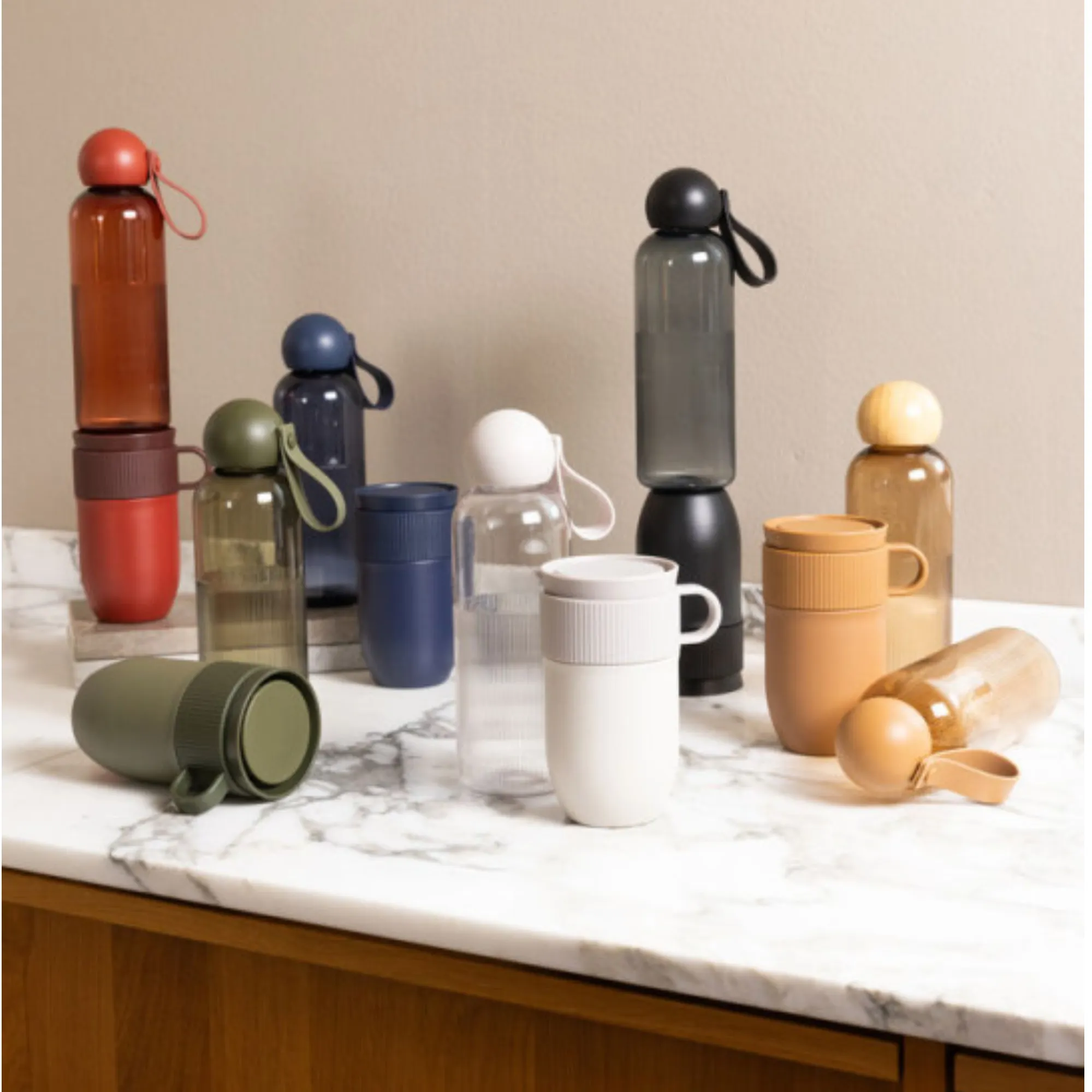 image butelka, butelki, szklane, zestaw, kolorowy