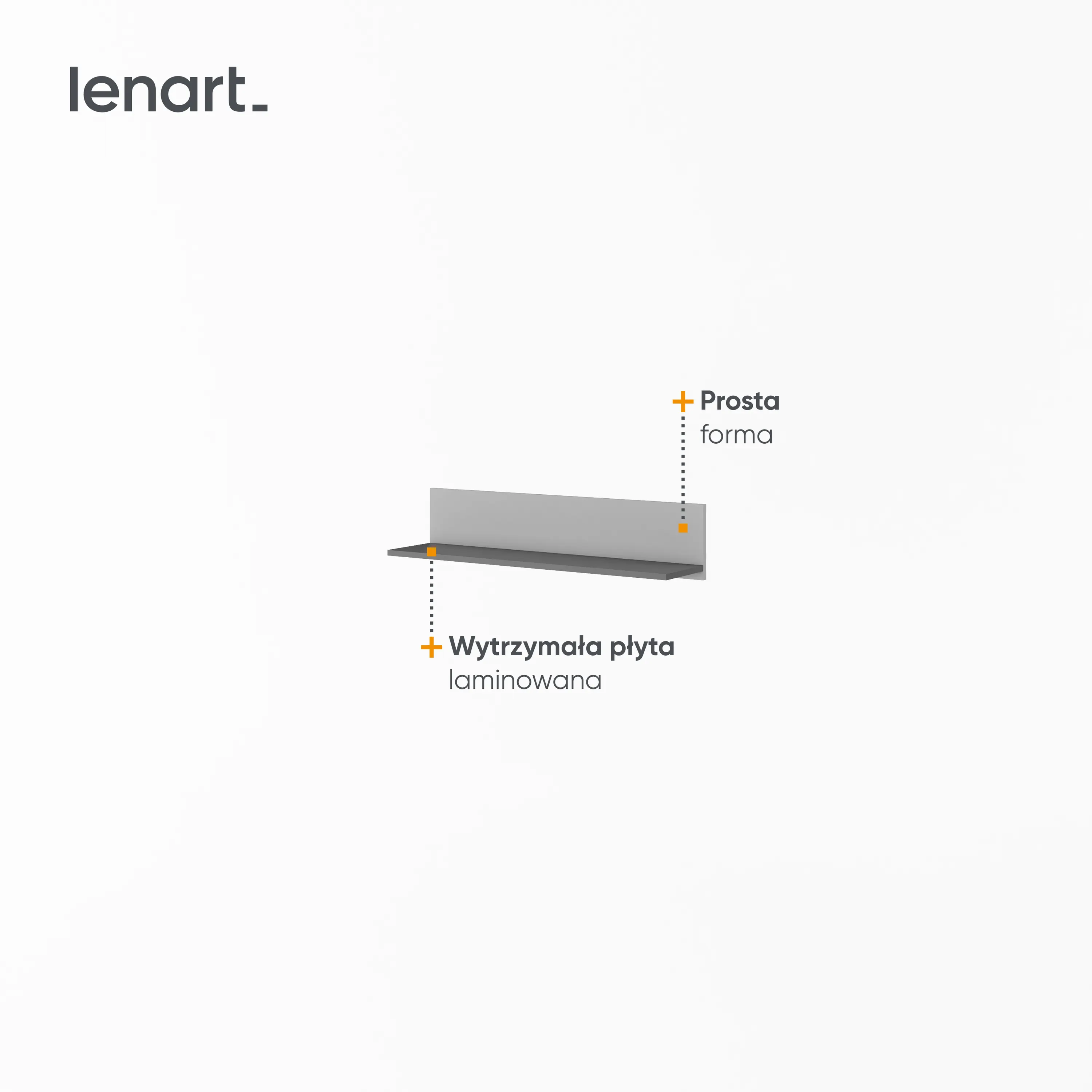 Półka wisząca Pok PO-12 90cm grafit/buk ibsen/szary jasny - PO12GBS