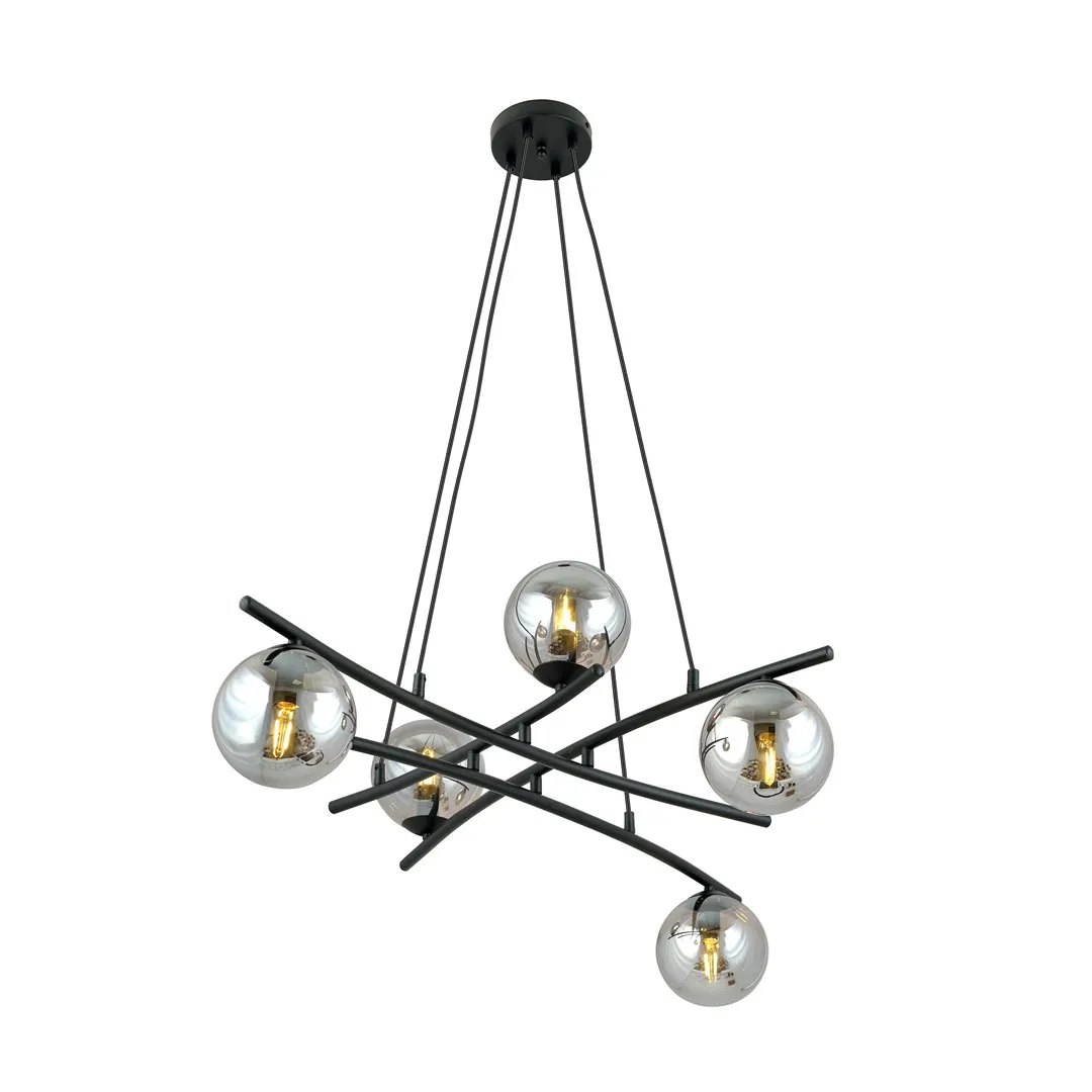 Lampa wisząca ESSA Czarny 1203/5 Lampa wisząca ESSA Czarny 1203/5